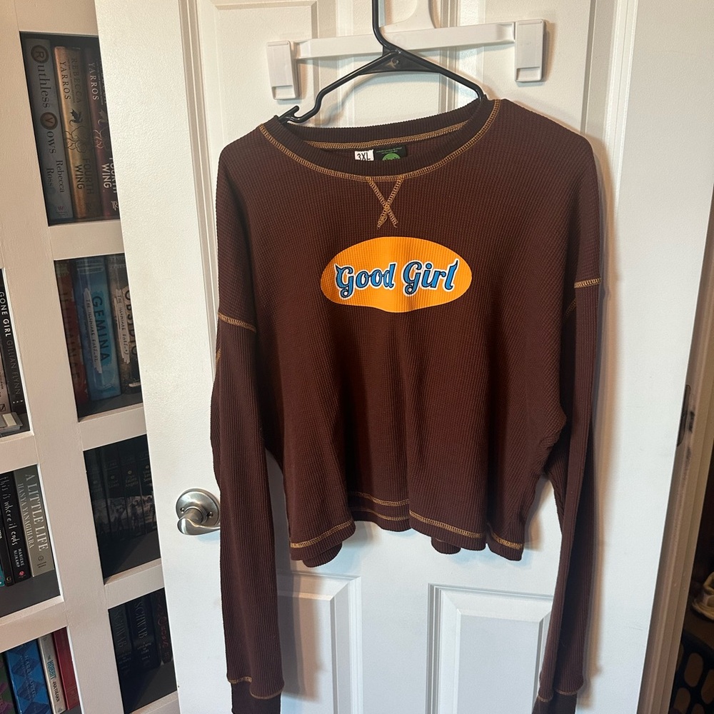 Brown Long Sleeve Tee